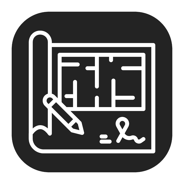 Imagen vectorial del icono de la firma del ingeniero Se puede utilizar para el ingeniero en mecánica