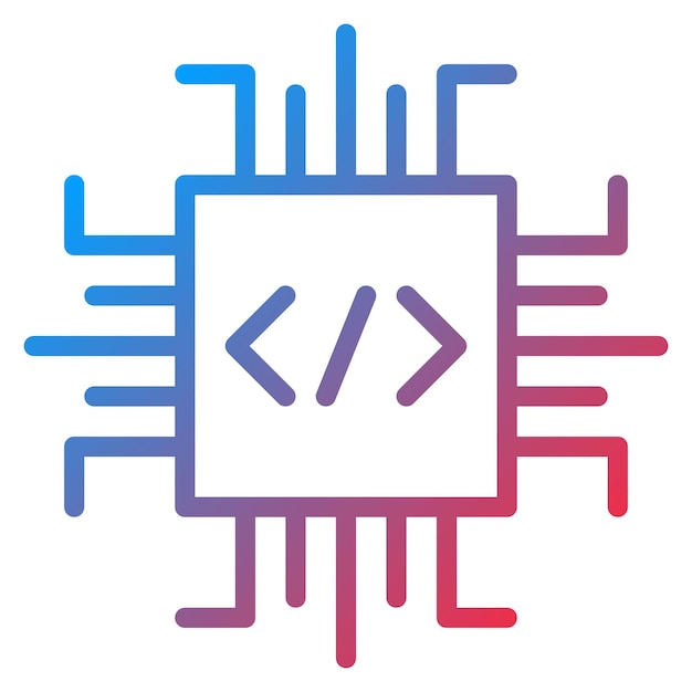 Imagen vectorial del icono del firmware Se puede utilizar para la impresión 3D