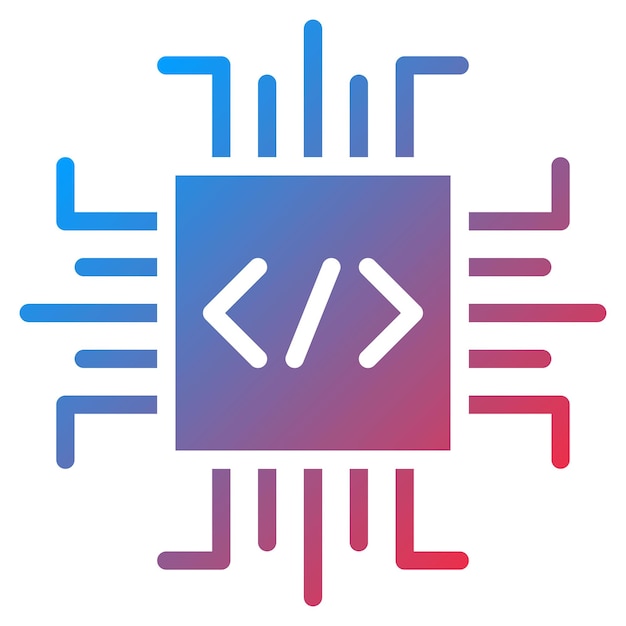 Imagen vectorial del icono del firmware Se puede utilizar para la impresión 3D