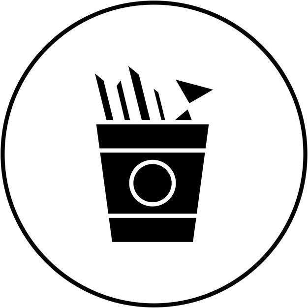 La imagen vectorial del icono de Fish and Chips se puede usar para World Cuisine