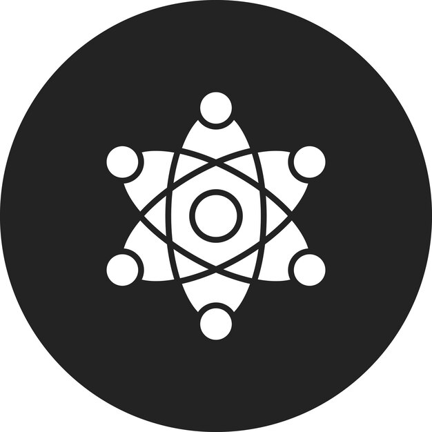 Imagen vectorial de icono de física Se puede utilizar para el aprendizaje