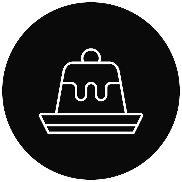 Imagen vectorial de icono de flanco Se puede usar para cumpleaños