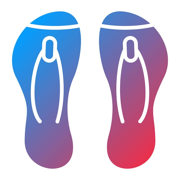 Imagen vectorial de icono de flip flop Se puede usar para la moda