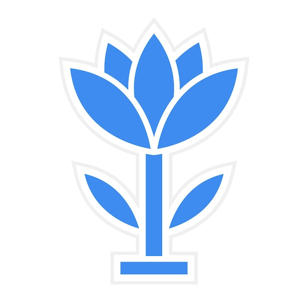 Imagen vectorial del icono de la flor Se puede usar para Spa