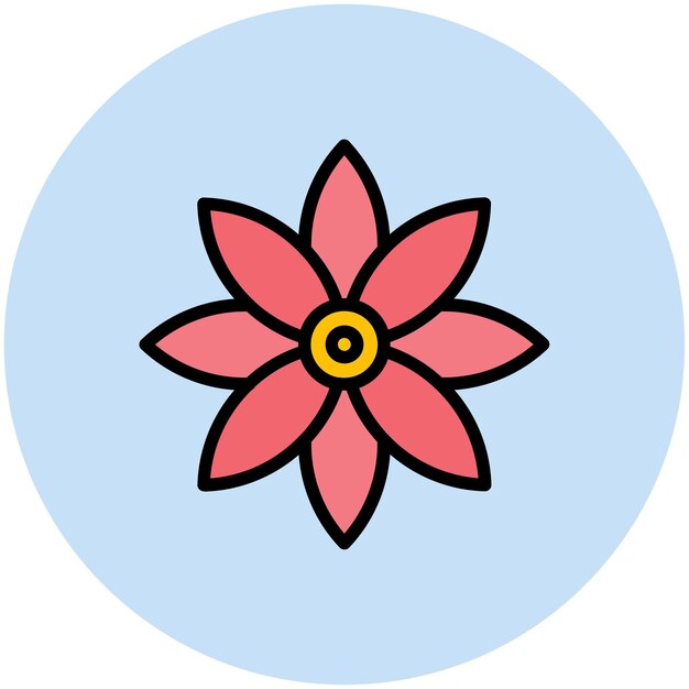 Imagen vectorial del icono de la flor Se puede utilizar para la agricultura
