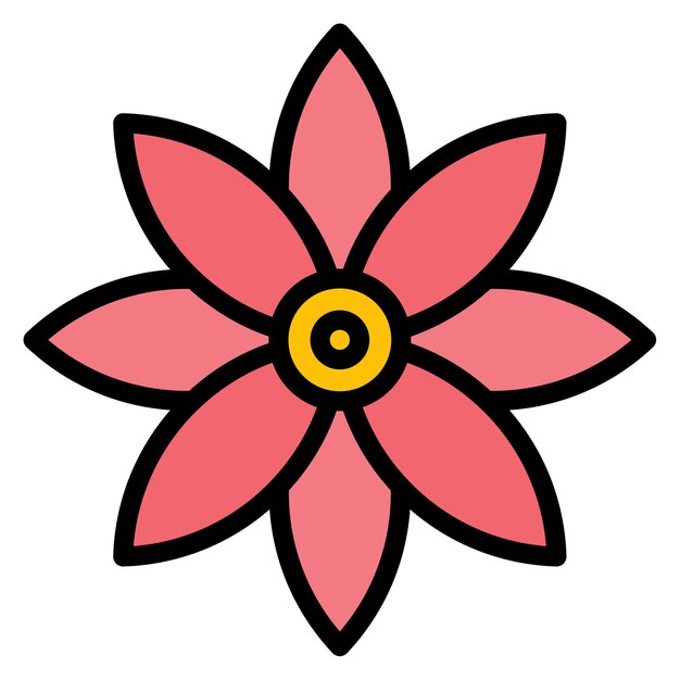 Imagen vectorial del icono de la flor Se puede utilizar para la agricultura