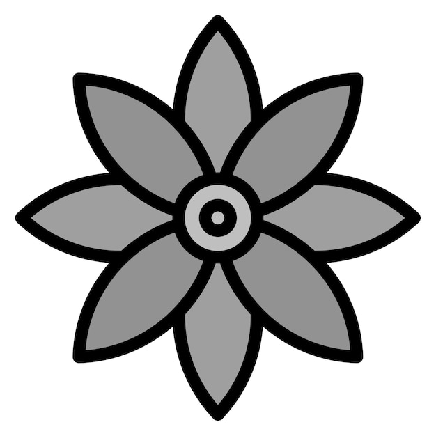 Imagen vectorial del icono de la flor Se puede utilizar para la agricultura