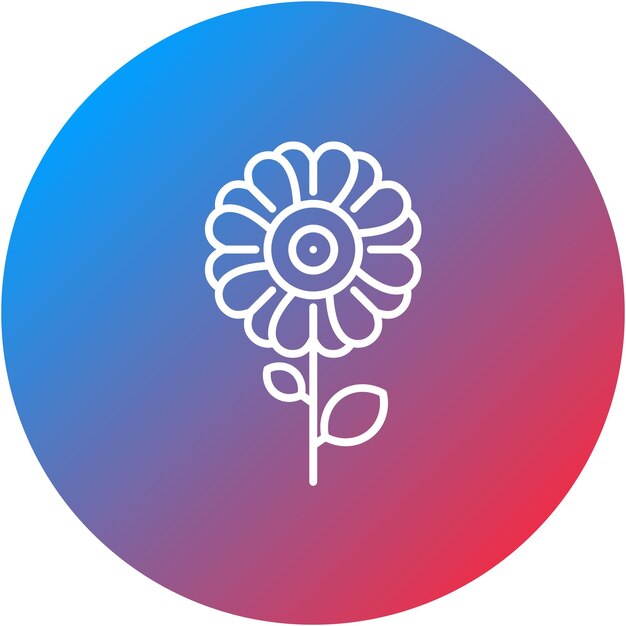 La imagen vectorial del icono de las flores se puede utilizar para la comodidad