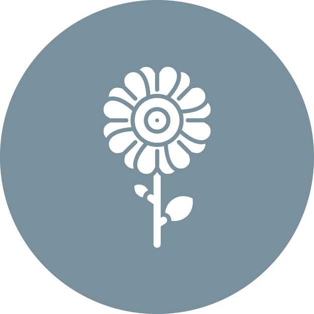 La imagen vectorial del icono de las flores se puede utilizar para la comodidad