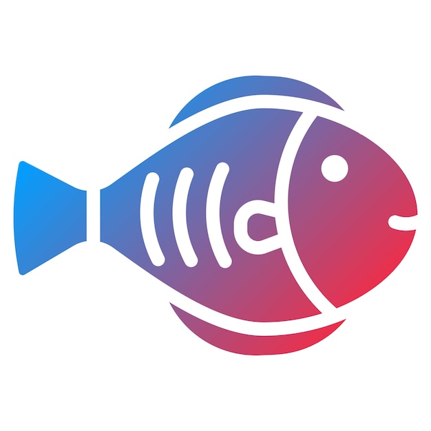 Imagen vectorial del icono de flounder Se puede utilizar para peces y mariscos