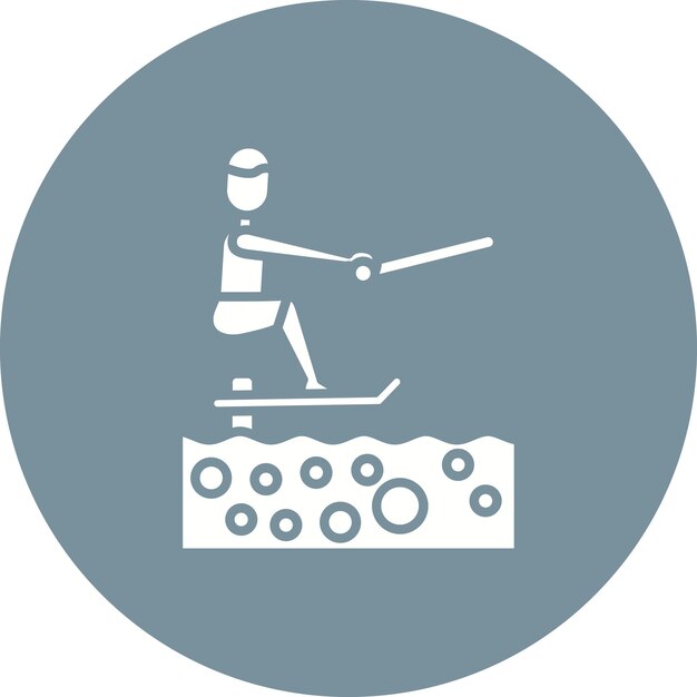 Imagen vectorial del icono de Flowrider Se puede usar para deportes acuáticos