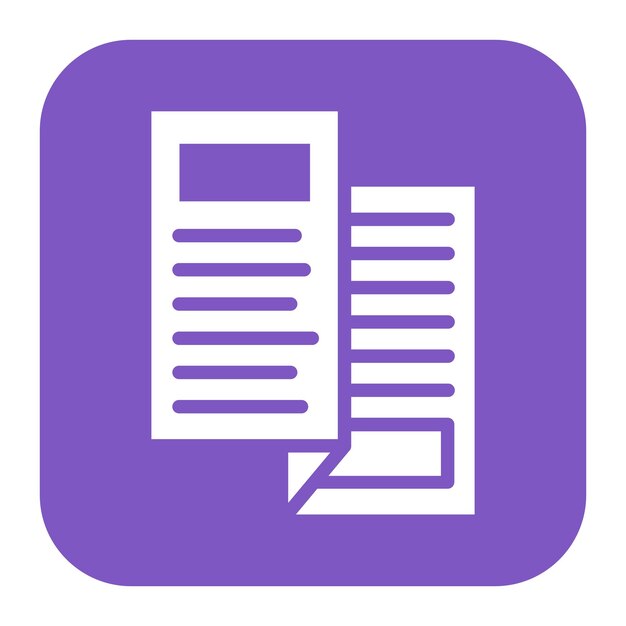 Imagen vectorial del icono del folleto Se puede utilizar para eventos de premios