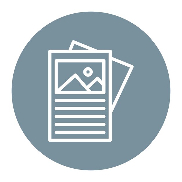 Imagen vectorial del icono del folleto Se puede utilizar para imprimir
