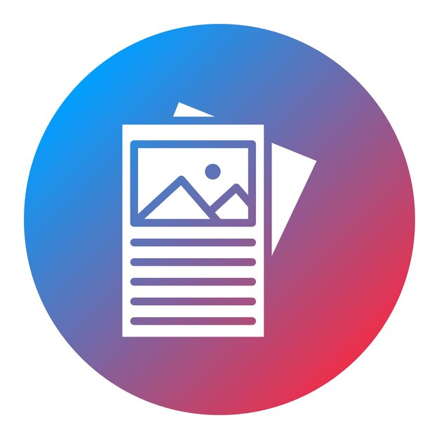 Imagen vectorial del icono del folleto Se puede utilizar para imprimir