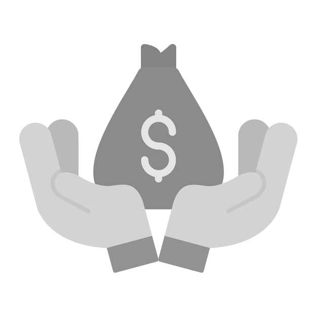Imagen vectorial del icono de los fondos mutuos Se puede utilizar para invertir