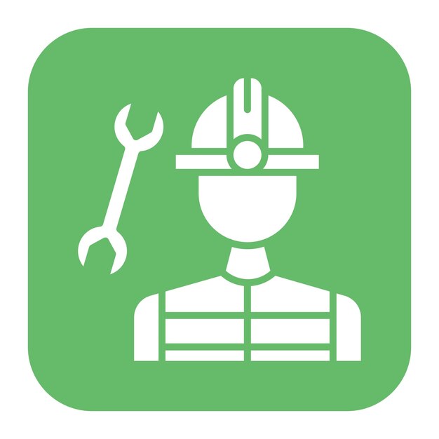 Imagen vectorial del icono del fontanero Se puede usar para mujeres