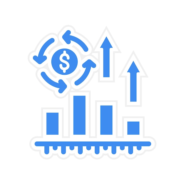 Imagen vectorial del icono de la formación de actualización se puede utilizar para la formación empresarial