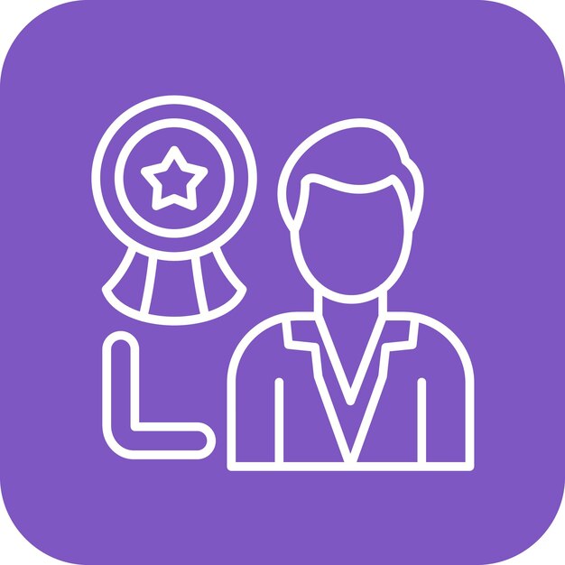 Imagen vectorial del icono de formación gerencial Se puede utilizar para la formación empresarial