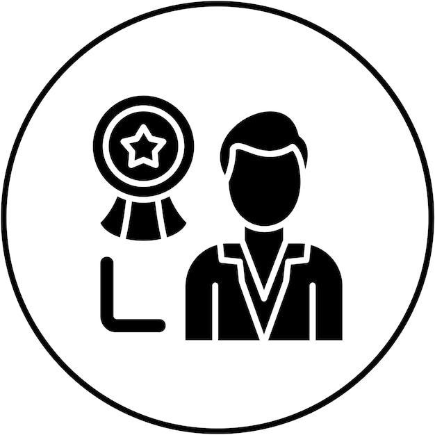 Imagen vectorial del icono de formación gerencial Se puede utilizar para la formación empresarial