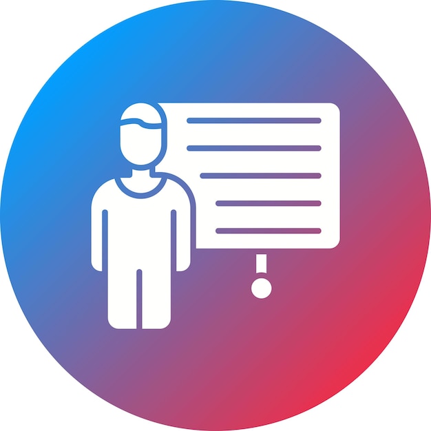 Imagen vectorial del icono de formación Puede utilizarse para Recursos Humanos