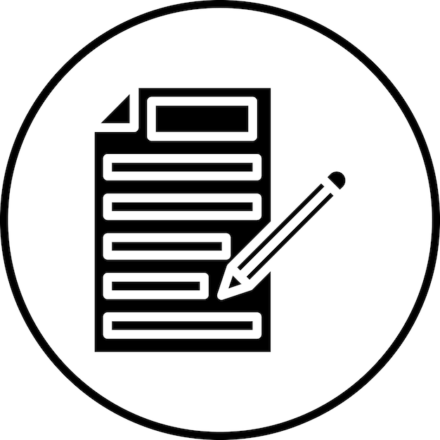 Imagen vectorial del icono del formulario de consulta Puede utilizarse para Contacte con nosotros