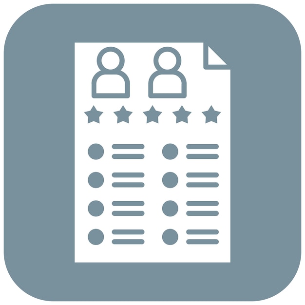 Imagen vectorial del icono del formulario de retroalimentación Se puede utilizar para el alojamiento web