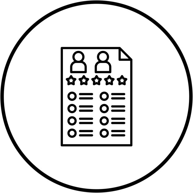 Imagen vectorial del icono del formulario de retroalimentación se puede utilizar para el alojamiento web