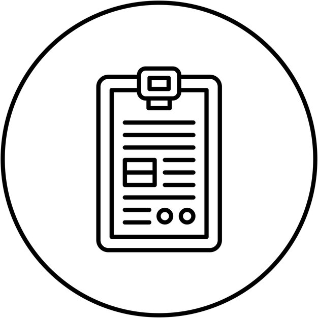Imagen vectorial del icono del formulario de solicitud Puede utilizarse para la Agencia de Viajes
