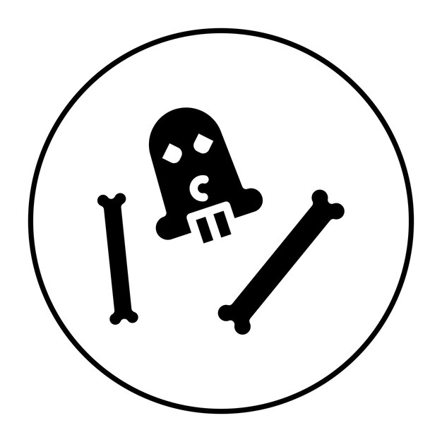 La imagen vectorial del icono de fósiles se puede utilizar para el museo