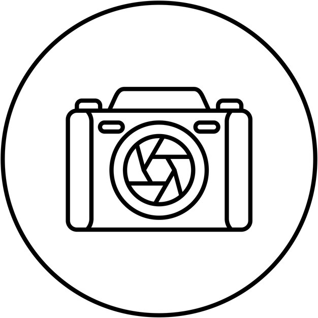 Imagen vectorial de icono de fotografía Se puede utilizar para la creatividad