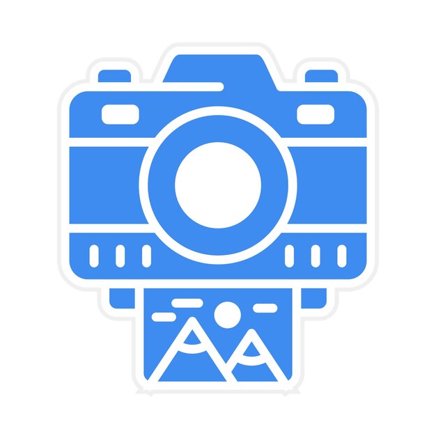 Imagen vectorial de icono de fotografía Se puede utilizar para el diseño