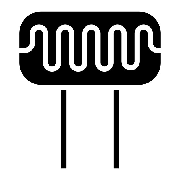 La imagen vectorial del icono del fotoresistor se puede utilizar para los sensores