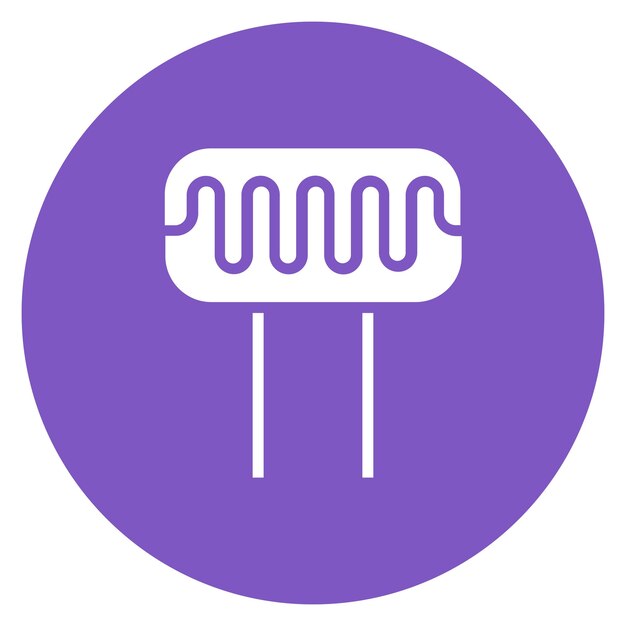 La imagen vectorial del icono del fotoresistor se puede utilizar para los sensores