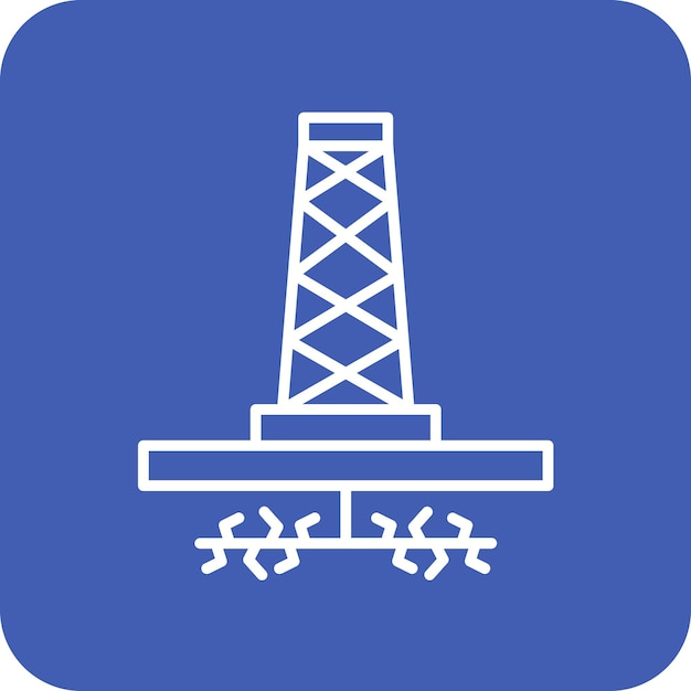 Vector imagen vectorial del icono de fractura puede usarse para la industria de la gasolina