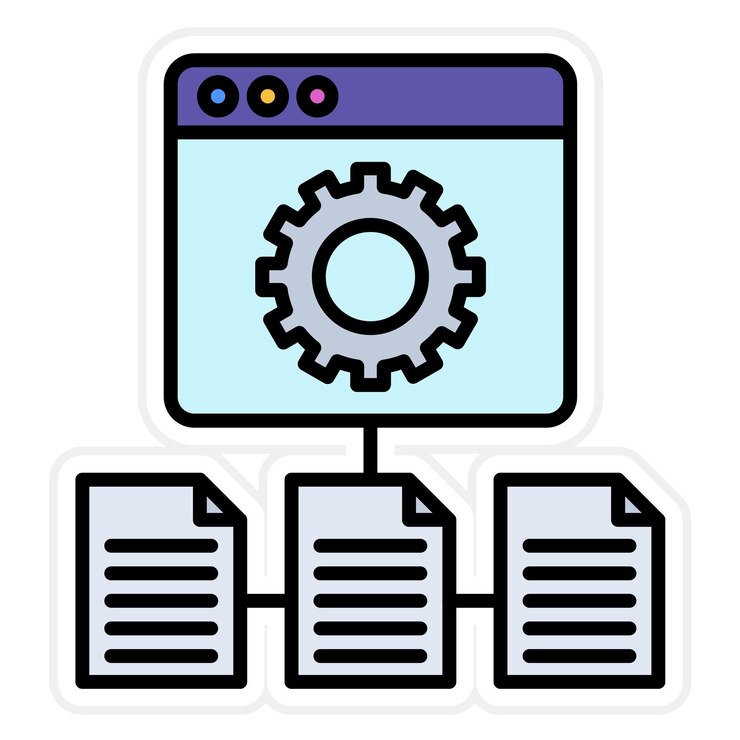 Vector imagen vectorial de icono de frame works se puede utilizar para big data