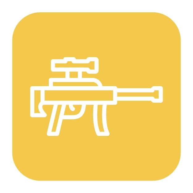 La imagen vectorial del icono del francotirador se puede usar para disparar