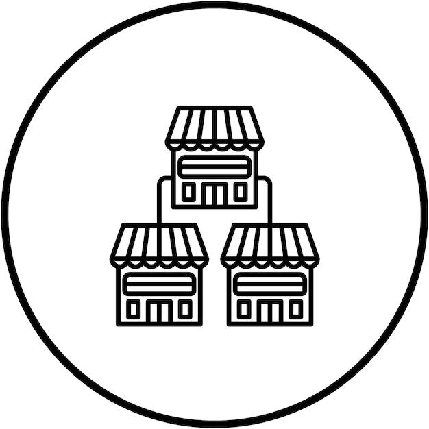 Imagen vectorial del icono de franquicia Se puede utilizar para el arranque