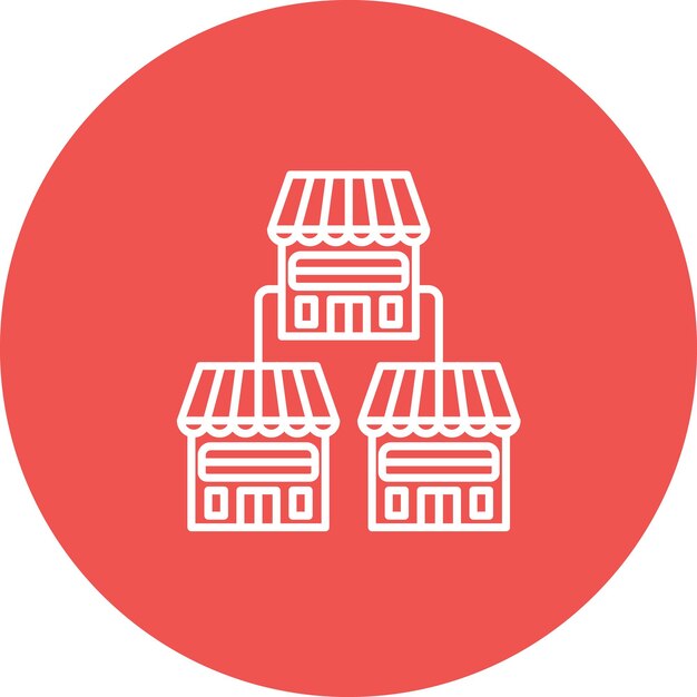 Imagen vectorial del icono de franquicia Se puede utilizar para el arranque
