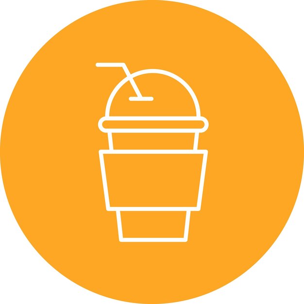 Imagen vectorial del icono de Frappe Se puede usar para Coffee Shop