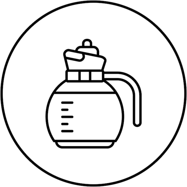 Imagen vectorial del icono del frasco de café Se puede usar para Coffee Shop
