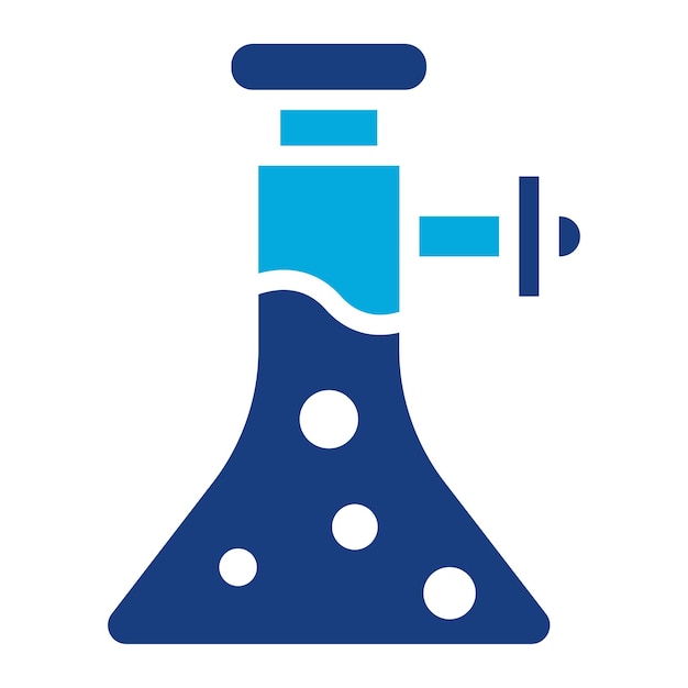 Imagen vectorial del icono del frasco de succión Se puede utilizar para la ciencia