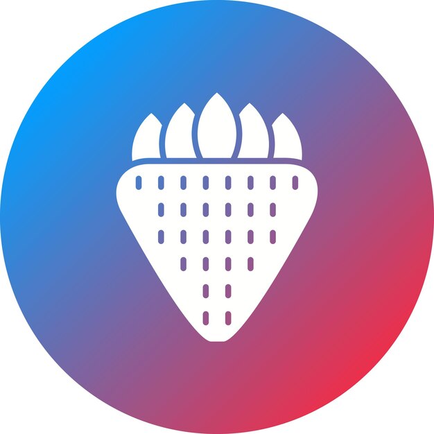 Imagen vectorial de icono de fresa Se puede utilizar para la agricultura y la jardinería