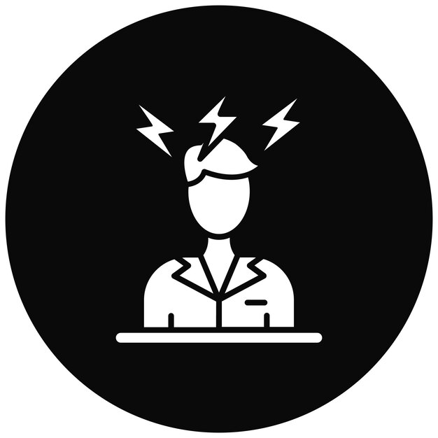Imagen vectorial de icono frustrado Se puede usar para la inteligencia emocional