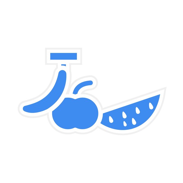 Imagen vectorial del icono de la fruta Se puede usar para estilos de vida