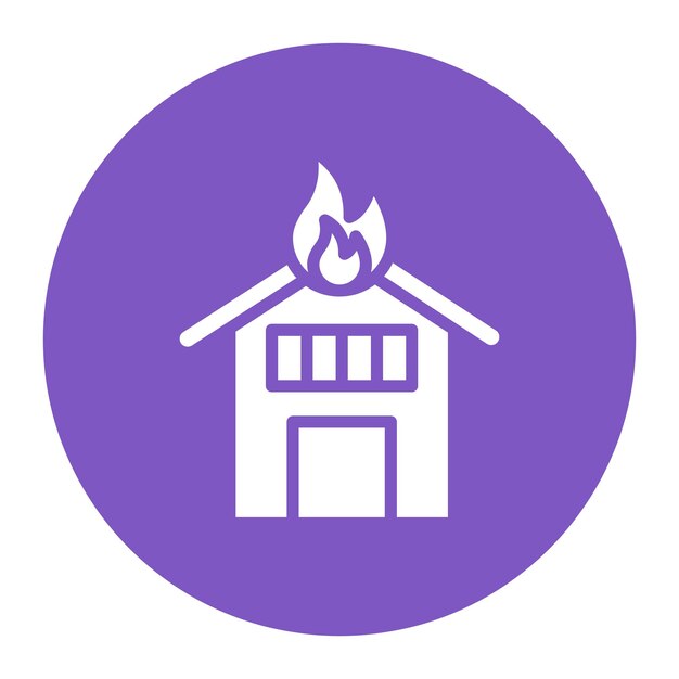 La imagen vectorial del icono de fuego se puede usar para sin techo