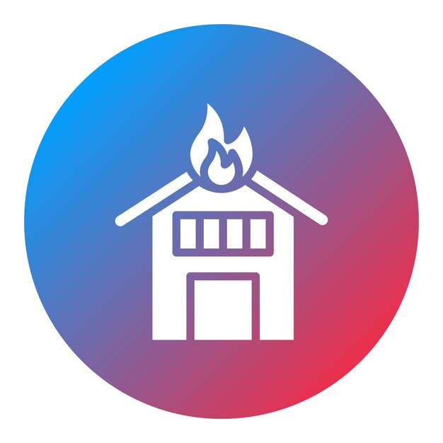 La imagen vectorial del icono de fuego se puede usar para sin techo