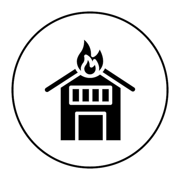 La imagen vectorial del icono de fuego se puede usar para sin techo