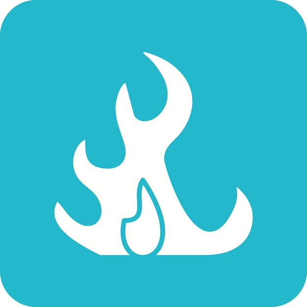La imagen vectorial del icono de fuego se puede utilizar para desastres naturales