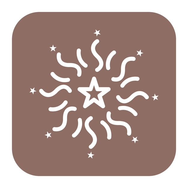 Imagen vectorial del icono de fuegos artificiales Se puede usar para el Carnaval