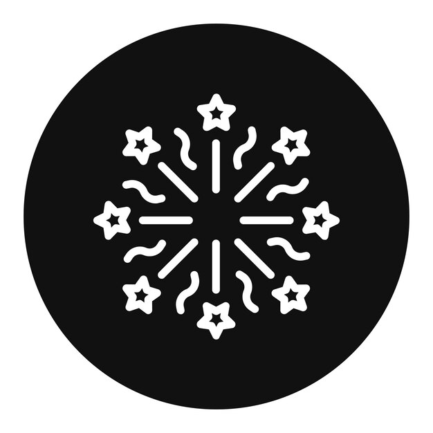 Imagen vectorial del icono de fuegos artificiales Se puede usar para Festa Junina
